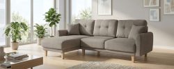 Home affaire Ecksofa »Triplo«, wahlweise mit Bettfunktion und Bettkasten, Zierkissen