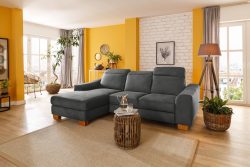 Home affaire Ecksofa »Dundee«, wahlweise mit Kopfteilverstellung und zusätzlich mit Bettfunktion und Bettkasten