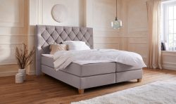 Guido Maria Kretschmer Home&Living Boxspringbett »Harmones hoch«, in 3 Breiten, 3 Matratzenarten, Härtegrad auch im Mix mit je 1 Matratze in H2 und H3, incl. Topper