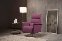 Egoitaliano Sessel »Kelly«, drehbar, manuelle Relaxfunktion mit Push-Back-Mechanismus