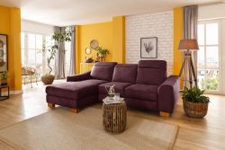 Home affaire Ecksofa »Dundee«, wahlweise mit Kopfteilverstellung und zusätzlich mit Bettfunktion und Bettkasten