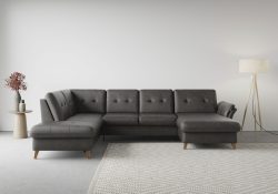 sit&more Wohnlandschaft »Göteborg«, inklusive Sitztiefenverstellung und Federkern, wahlweise mit Bettfunktion und Bettkasten