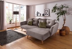 Home affaire Ecksofa »Tiber«, Zierkissen inklusive
