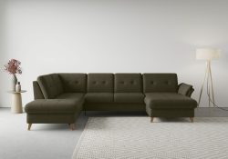 sit&more Wohnlandschaft »Göteborg«, inklusive Sitztiefenverstellung und Federkern, wahlweise mit Bettfunktion und Bettkasten
