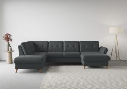 sit&more Wohnlandschaft »Göteborg«, inklusive Sitztiefenverstellung und Federkern, wahlweise mit Bettfunktion und Bettkasten