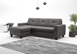 PLACES OF STYLE Ecksofa »Varese« wahlweise mit Bettfunktion und Bettkasten