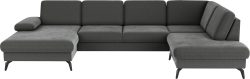 sit&more Wohnlandschaft »Morris U-Form inkl. Sitztiefenverstellung«, wahlweise mit Bettfunktion, Bettkasten und Armteilverstellung