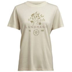 Lundhags Järpen Printed T-shirt, T-Shirt, Damen, Weiß