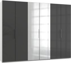 Fresh To Go Kleiderschrank »Level«, mit Glas- und Spiegeltüren