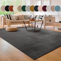 Paco Home Teppich »Cadiz 630«, rechteckig, 18 mm Höhe, besonders weich, Uni-Farben, waschbar, In- und Outdoor geeignet, ideal im Wohnzimmer & Schlafzimmer