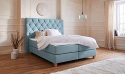 Guido Maria Kretschmer Home&Living Boxspringbett »Harmones hoch«, in 3 Breiten, 3 Matratzenarten, Härtegrad auch im Mix mit je 1 Matratze in H2 und H3, incl. Topper