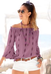 LASCANA Bluse mit Ethnoprint