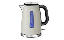 Wasserkocher »Wasserkocher Luna Sto«, 1,7 l, 2400 W, 360 Grad Sockel, Abschaltautomatik, Beleuchteter Ein-/Ausschalter, Deckelöffnung per Knopfdruck, Entnehmbarer Kalkfilter, Kabelaufwicklung, Trockengeh- und Überhitzungsschutz, Wasserstandsanzei