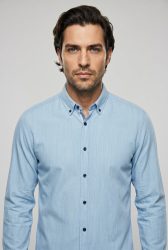 OLYMP Langarmhemd Regular Fit, Businesshemd, Button-down-Kragen, Feincord