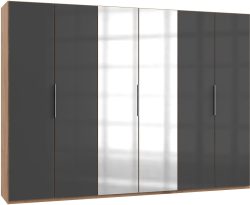 Fresh To Go Kleiderschrank »Level«, mit Glas- und Spiegeltüren