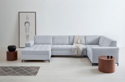 GOODproduct Wohnlandschaft »Grazzo«, hochwertige Stoffe aus recyceltem Material, Steppung im Sitzbereich, wahlweise mit Bettfunktion und Bettkasten