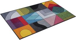 wash+dry by Kleen-Tex Teppich »Momix«, rechteckig, 7 mm Höhe, modernes Patchwork Design, rutschhemmend, In- und Outdoor geeignet, waschbar