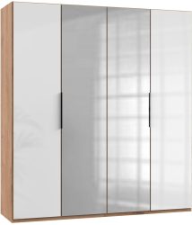 Fresh To Go Kleiderschrank »Level«, mit Glas- und Spiegeltüren