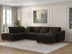 sit&more Wohnlandschaft »Durness«, mit Federkern und hochwertigen Massivholzfüssen, wahlweise mit Kopfteilverstellung, optional mit Bettfunktion und Stauraum