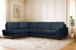 Places of Style Ecksofa »Pinto«, mit Keder und Metallfüssen