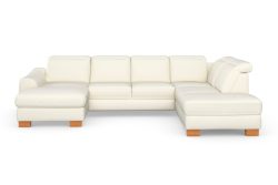 sit&more Wohnlandschaft »Durness«, mit Federkern und hochwertigen Massivholzfüssen, wahlweise mit Kopfteilverstellung, optional mit Bettfunktion und Stauraum