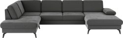 sit&more Wohnlandschaft »Morris U-Form inkl. Sitztiefenverstellung«, wahlweise mit Bettfunktion, Bettkasten und Armteilverstellung
