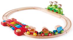 Hape Kinder-Eisenbahn KLEINES TIER 19-teilig in bunt