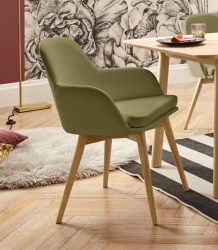 Premium collection by Home affaire Armlehnstuhl »Livry«, (Set), 2 St., NaturLEDER®, Polsterstuhl, Schalenstuhl