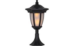 LED-Solarleuchte Flame, 4 in 1, schwarz