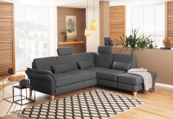 Home affaire Ecksofa »Palazzo«, incl. Sitztiefenverstellung, wahlweise mit Bettfunktion und Stauraum,Federkern