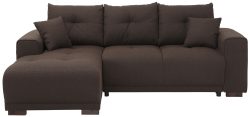 Home affaire Ecksofa »Viborg«, mit Regal in der Armlehne, wahlweise mit Bettfunktion
