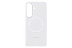 Samsung S26+ Silikon-Cover Silicone Magnet Case White Samsung Cover ? Handyhülle/Handy Tasche ? weiss