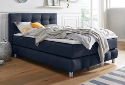 andas Boxspringbett »Salo XXL«, in Samtoptik oder Struktur, 6 Breiten in Überlänge 220cm, 4 Härtegrade