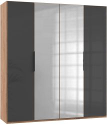 Fresh To Go Kleiderschrank »Level«, mit Glas- und Spiegeltüren