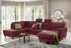 Home affaire Wohnlandschaft »Palmera«, Federkern, wahlweise mit Bettfunktion und mit/ohne Stauraum