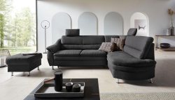 Places of Style Ecksofa »Cardoso«, Federkern, wahlweise mit Bett, Schubkasten