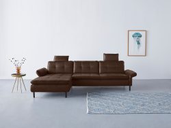 INOSIGN Ecksofa »Birkholm«, incl. Armlehnverstellung, auch in Easy Clean Bezug - mit Wasser zu reinigen