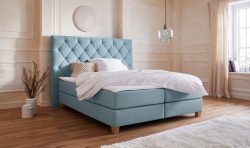 Guido Maria Kretschmer Home&Living Boxspringbett »Harmones hoch«, in 3 Breiten, 3 Matratzenarten, Härtegrad auch im Mix mit je 1 Matratze in H2 und H3, incl. Topper