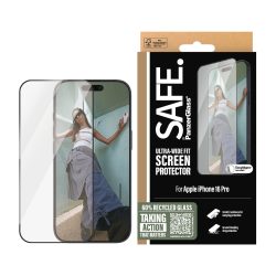 SAFE by PanzerGlass »Ultra-Wide Fit Screen Protection« für Apple iPhone 16 Pro, Displayschutzfolie, Schutzfolie, Bildschirmschutz, kratz- & stossfest
