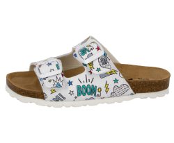 Lico Pantoletten BIOLINE ZIPPY in weiß in Gr. 30