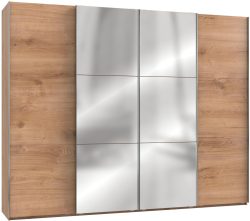 Fresh To Go Schwebetürenschrank »Level«, mit Synchronöffnung