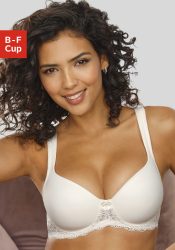 LASCANA Schalen-BH, mit Bügel, nahtlos vorgeformte Cups, Spitzendetails, Dessous