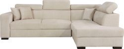 Home affaire Ecksofa »Tulio«, wahlweise mit Bettfunktion und Bettkasten, incl. 3 Zierkissen