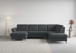 sit&more Wohnlandschaft »Göteborg«, inklusive Sitztiefenverstellung und Federkern, wahlweise mit Bettfunktion und Bettkasten