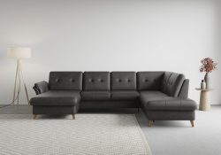 sit&more Wohnlandschaft »Göteborg«, inklusive Sitztiefenverstellung und Federkern, wahlweise mit Bettfunktion und Bettkasten