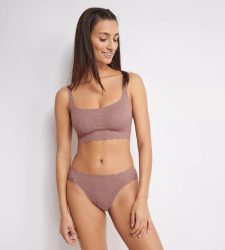 sloggi Bustier »ZERO Feel Bliss Top«, nahtlos mit Spitzenoptik