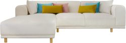 andas Ecksofa »Maroon«, in skandinavischem Design, mit losen Kissen