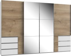 Fresh To Go Schwebetürenschrank »Level«, mit Synchronöffnung
