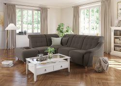DELAVITA Ecksofa »Bostone«, Kopfteilverstellung an jeder Sitzfläche, wahlweise Relaxfunktion, auch in Leder