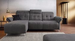 Places of Style Ecksofa »Manhattan«, 2 Sitze mit elektrischer Relaxfunktion, verstellbare Armlehnen